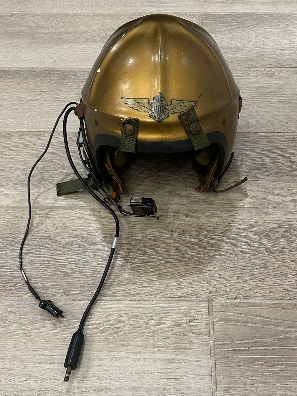 VTG Vietnam Era U.S. Navy Gentex H-4 Flight Helmet (Original Navy Paint & Gear)
